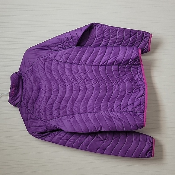 Women's primaloft purple w/pink trim lightweight jacket. Sz 10 Icepeak polyamide - Picture 3 of 9